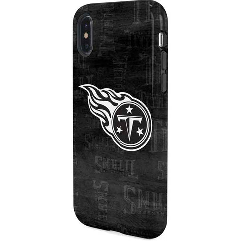 NFL Tennessee Titans Black & White iPhone XS Pro Case