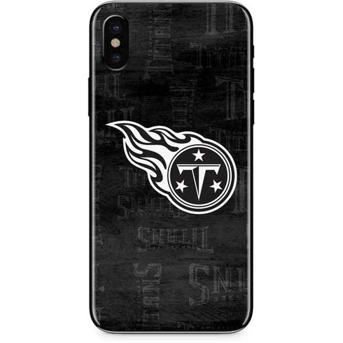 NFL Tennessee Titans Black & White iPhone XS Skin