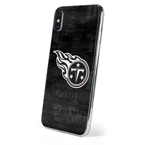 NFL Tennessee Titans Black & White iPhone XS Skin