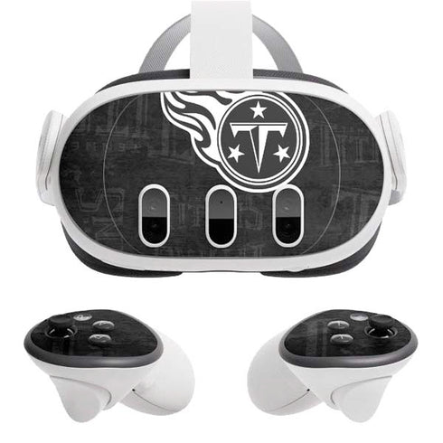 NFL Tennessee Titans Black & White Meta Quest 3 Skin