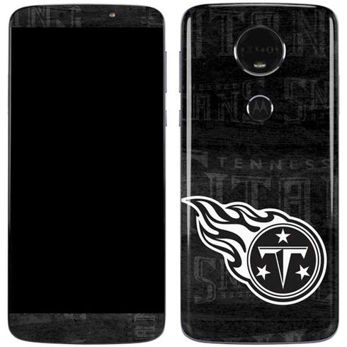 NFL Tennessee Titans Black & White Moto E5 Plus Skin