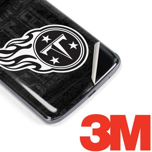 NFL Tennessee Titans Black & White Moto E5 Plus Skin