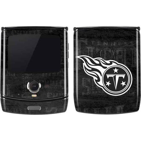 NFL Tennessee Titans Black & White Motorola RAZR Skin