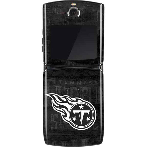 NFL Tennessee Titans Black & White Motorola RAZR Skin