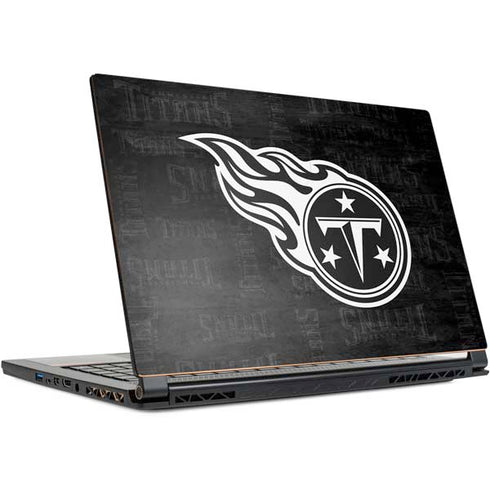 NFL Tennessee Titans Black & White MSI GS65 Stealth Laptop Skin