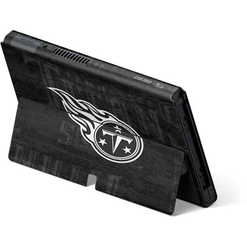 NFL Tennessee Titans Black & White Nintendo Switch OLED (2021) Skin