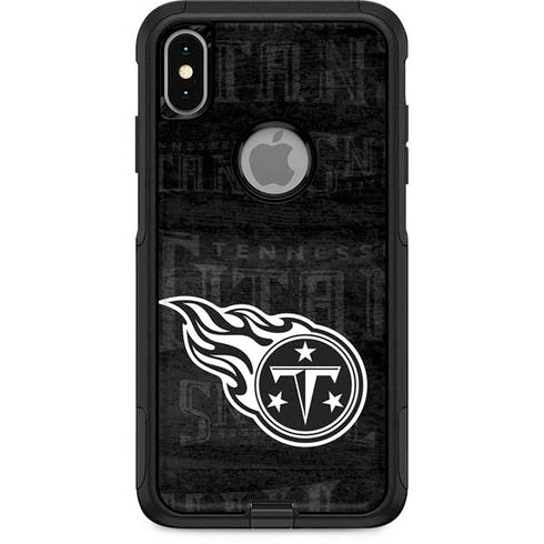 NFL Tennessee Titans Black & White Otterbox Commuter iPhone Skin