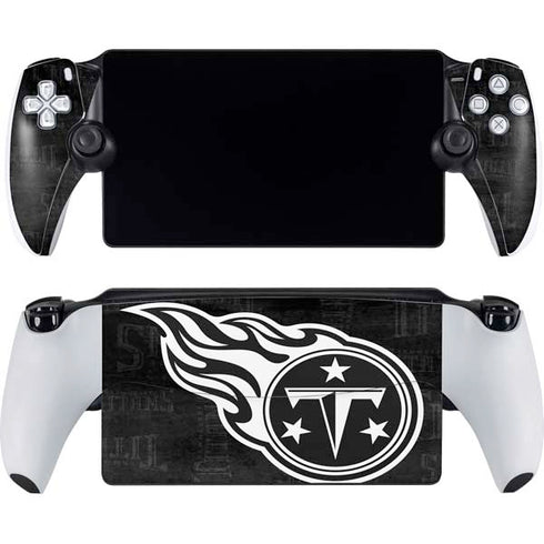 NFL Tennessee Titans Black & White PlayStation Portal Remote Player Skin