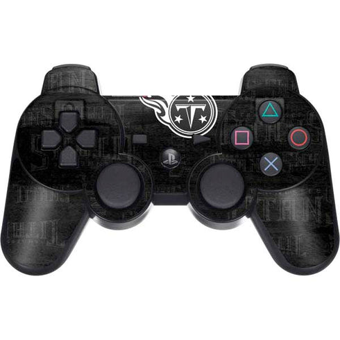 NFL Tennessee Titans Black & White PS3 Dual Shock wireless controller Skin