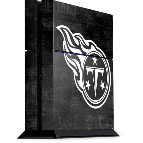 NFL Tennessee Titans Black & White PS4 Console Skin