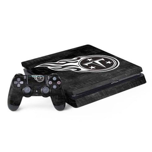 NFL Tennessee Titans Black & White PS4 Slim Bundle Skin
