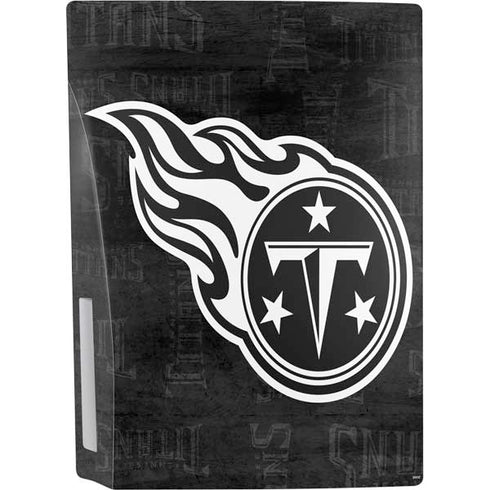 NFL Tennessee Titans Black & White PS5 Console Skin