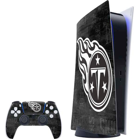 NFL Tennessee Titans Black & White PS5 Digital Edition Bundle Skin
