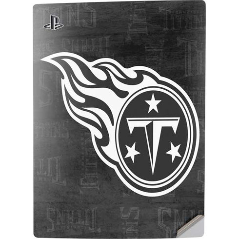 NFL Tennessee Titans Black & White PS5 Digital Edition Console Skin