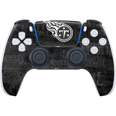 NFL Tennessee Titans Black & White PS5 Controller Skin