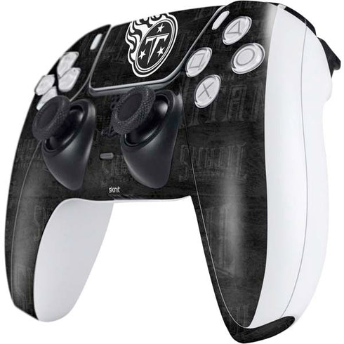NFL Tennessee Titans Black & White PS5 Controller Skin