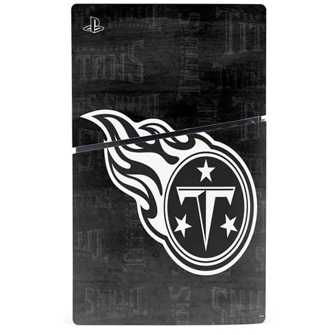 NFL Tennessee Titans Black & White PS5 Slim Digital Edition Bundle Skin