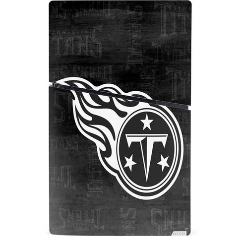 NFL Tennessee Titans Black & White PS5 Slim Digital Edition Console Skin