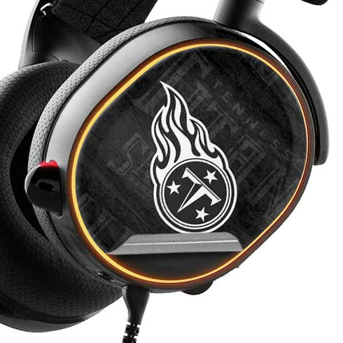NFL Tennessee Titans Black & White SteelSeries Arctis 3 Skin