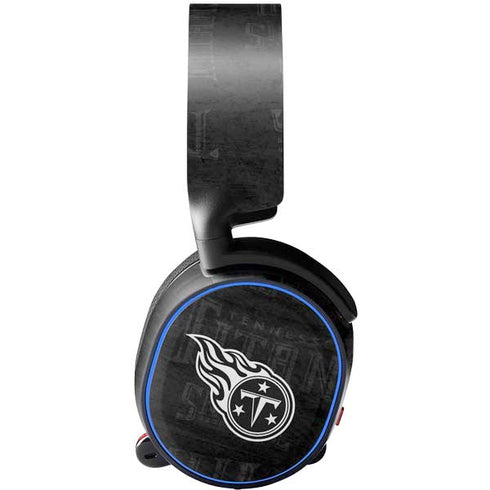 NFL Tennessee Titans Black & White SteelSeries Arctis 5 Skin