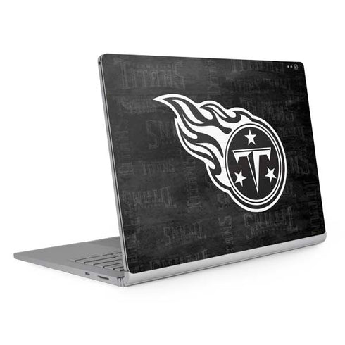 NFL Tennessee Titans Black & White Surface Book 2 15in Skin