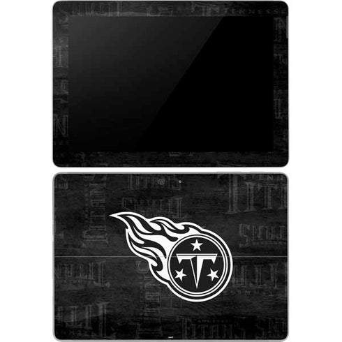 NFL Tennessee Titans Black & White Surface Go Skin