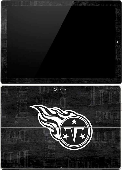 NFL Tennessee Titans Black & White Surface Pro (2017) Skin