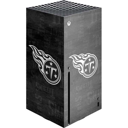 NFL Tennessee Titans Black & White Xbox Series X Console Skin