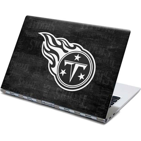 NFL Tennessee Titans Black & White Yoga 910 2-in-1 14in Touch-Screen Skin