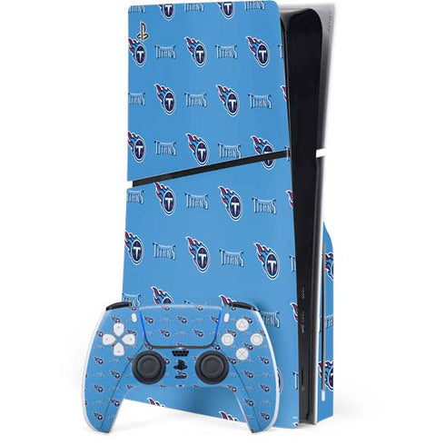NFL Tennessee Titans Blitz Series PS5 Slim Disk Bundle Skin