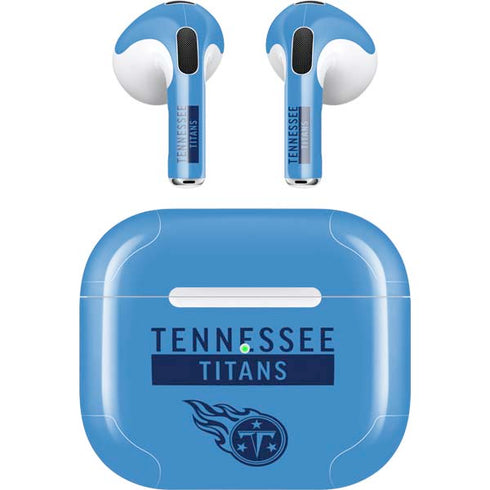 NFL Tennessee Titans Blue Performance Series Apple AirPods (3rd Gen 2021) Skin