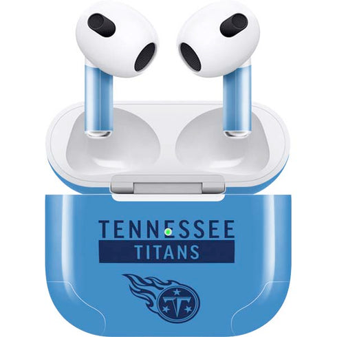 NFL Tennessee Titans Blue Performance Series Apple AirPods (3rd Gen 2021) Skin
