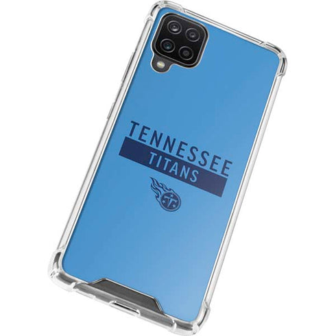 NFL Tennessee Titans Blue Performance Series Galaxy A12 Clear Case