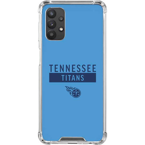 NFL Tennessee Titans Blue Performance Series Galaxy A32 5G Clear Case