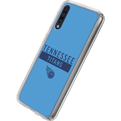 NFL Tennessee Titans Blue Performance Series Galaxy A50 Clear Case