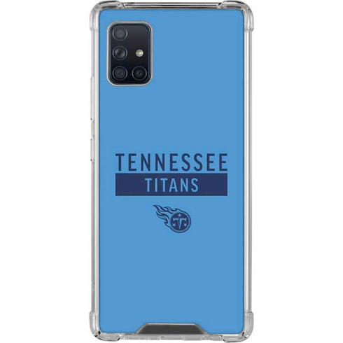 NFL Tennessee Titans Blue Performance Series Galaxy A51 5G Clear Case