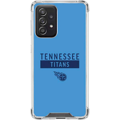 NFL Tennessee Titans Blue Performance Series Galaxy A52 5G Clear Case
