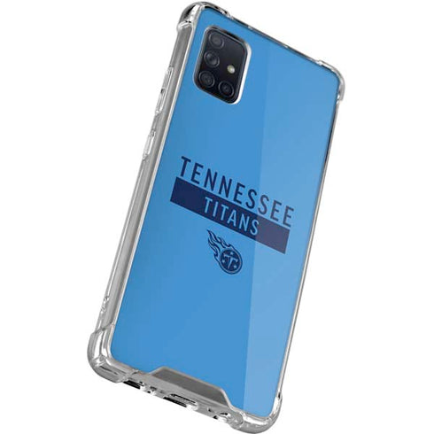 NFL Tennessee Titans Blue Performance Series Galaxy A71 5G Clear Case
