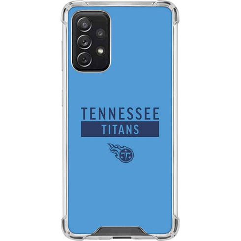NFL Tennessee Titans Blue Performance Series Galaxy A72 5G Clear Case