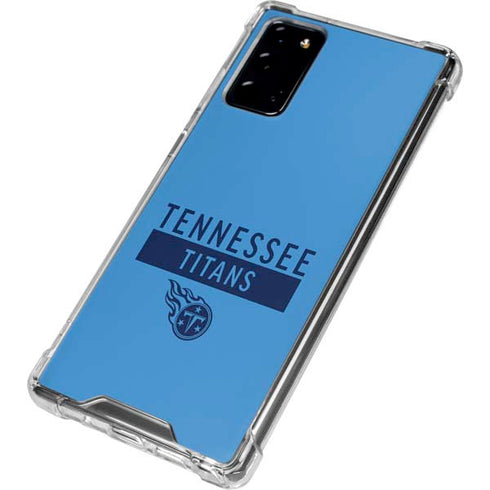 NFL Tennessee Titans Blue Performance Series Galaxy Note20 5G Clear Case