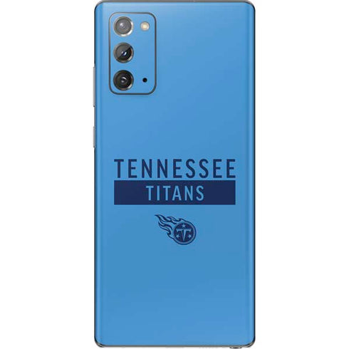 NFL Tennessee Titans Blue Performance Series Galaxy Note20 5G Skin