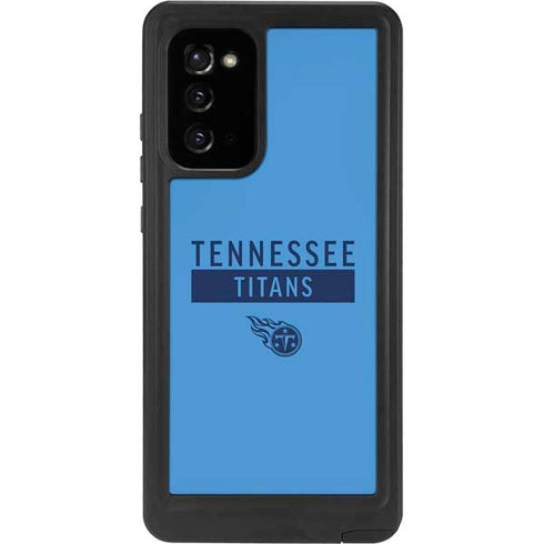 NFL Tennessee Titans Blue Performance Series Galaxy Note20 5G Waterproof Case