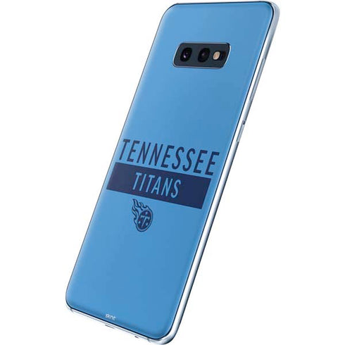 NFL Tennessee Titans Blue Performance Series Galaxy S10e Skin