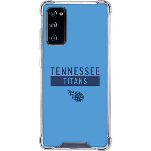 NFL Tennessee Titans Blue Performance Series Galaxy S20 FE Clear Case