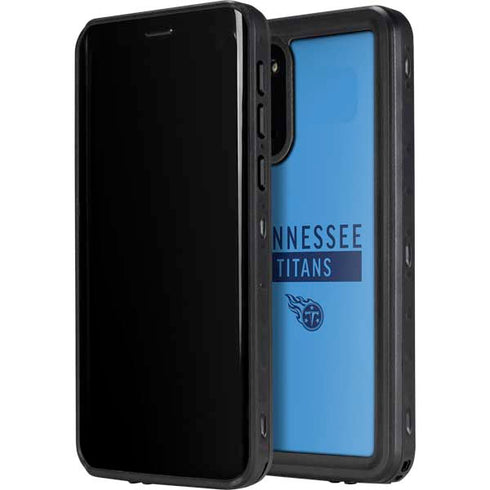 NFL Tennessee Titans Blue Performance Series Galaxy S20 Waterproof Case