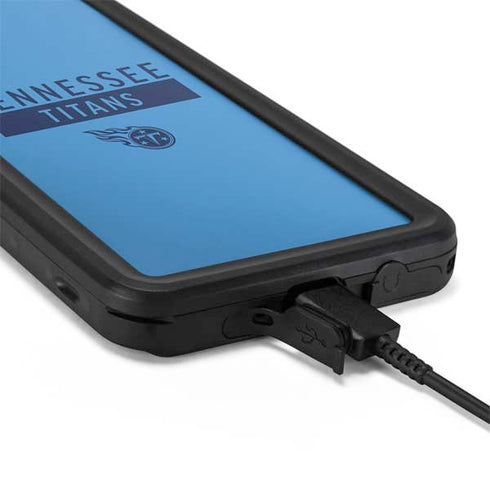 NFL Tennessee Titans Blue Performance Series Galaxy S20 Waterproof Case