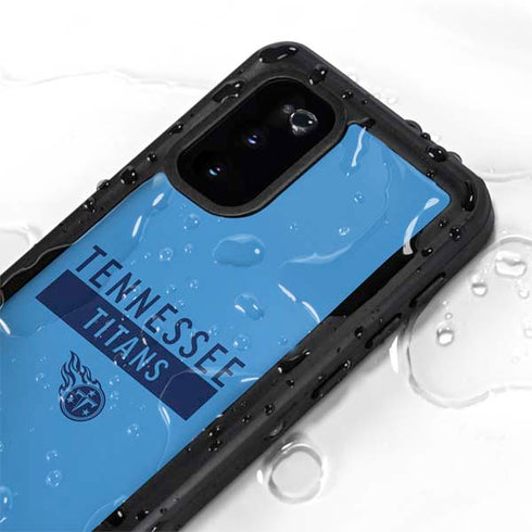 NFL Tennessee Titans Blue Performance Series Galaxy S20 Waterproof Case