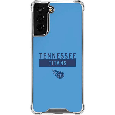 NFL Tennessee Titans Blue Performance Series Galaxy S21 FE Clear Case