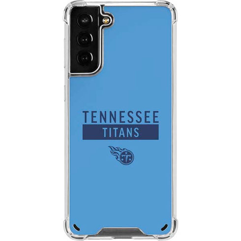 NFL Tennessee Titans Blue Performance Series Galaxy S21 Plus 5G Clear Case