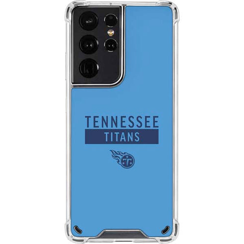 NFL Tennessee Titans Blue Performance Series Galaxy S21 Ultra 5G Clear Case